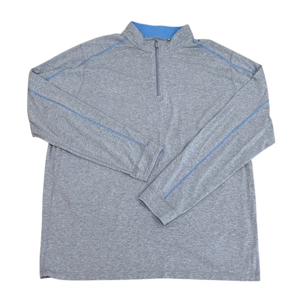 Tasc Performance Carrollton 1/4 Zip Pullover XXL Gray Long Sleeve Athleisure